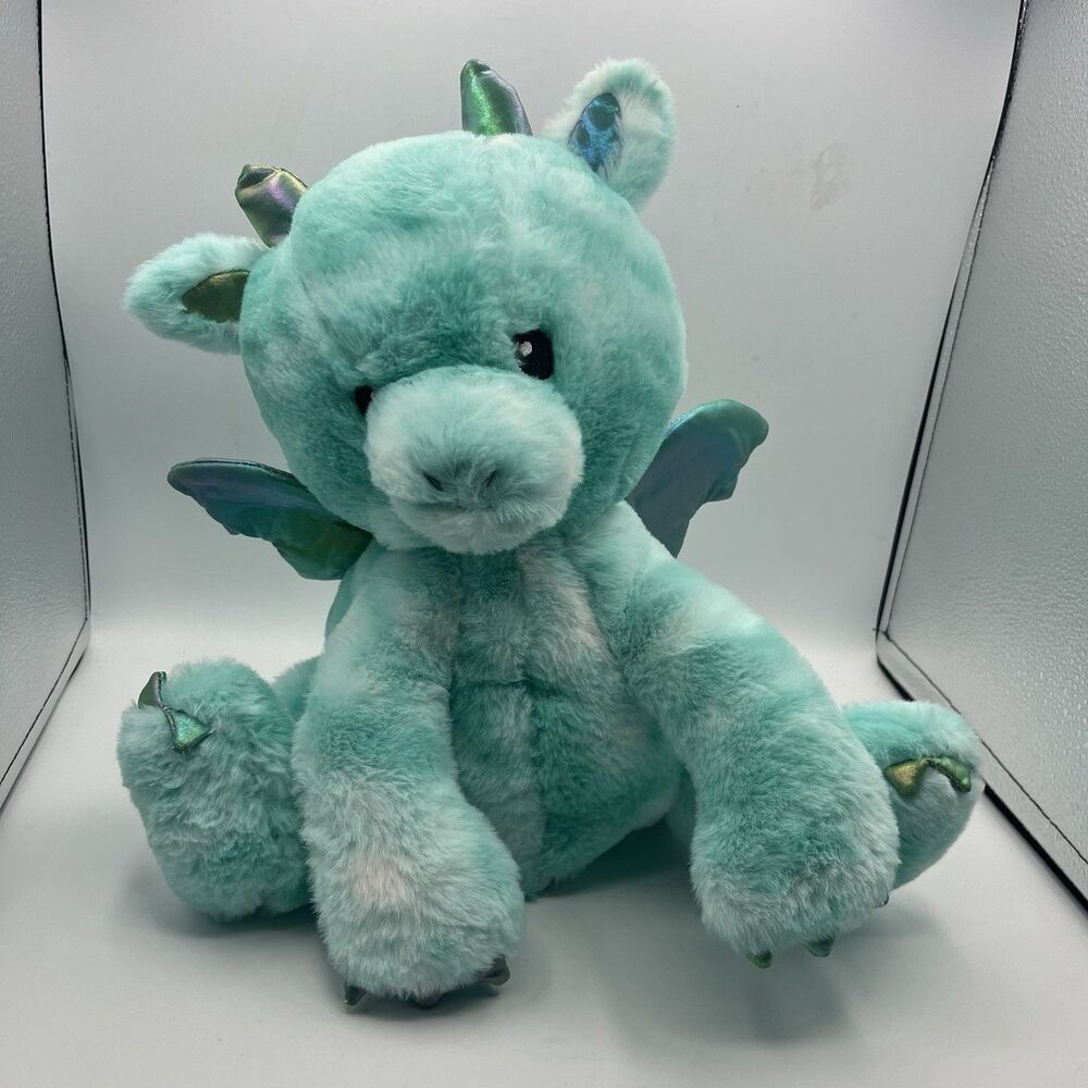 FAO Schwarz Plush Dragon Glow Brights LED Lights & Sound Stuffed Animal Sewn Eye